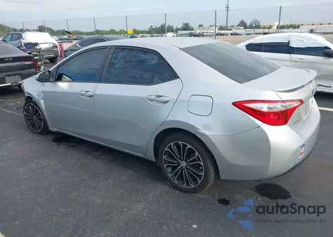 2015 Toyota Corolla S Plus из США, поврежденный, VIN 5YFBURHE9FP343969